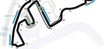 Yas Marina Abu Dhabi race track F1 2014 double points