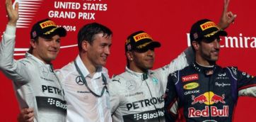 Austin tx usa gp f1 2014 hamilton rosberg ricciardo