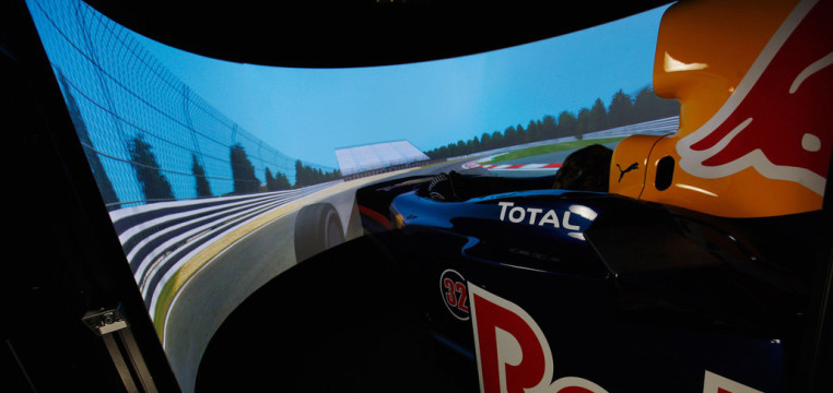 The Red Bull Simulator where the drivers learn to win