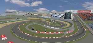 shangai international circuit, rfactor, turn 1 and 2 f1 simulator