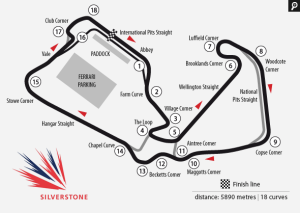 silverstone track circuit map f1 2015