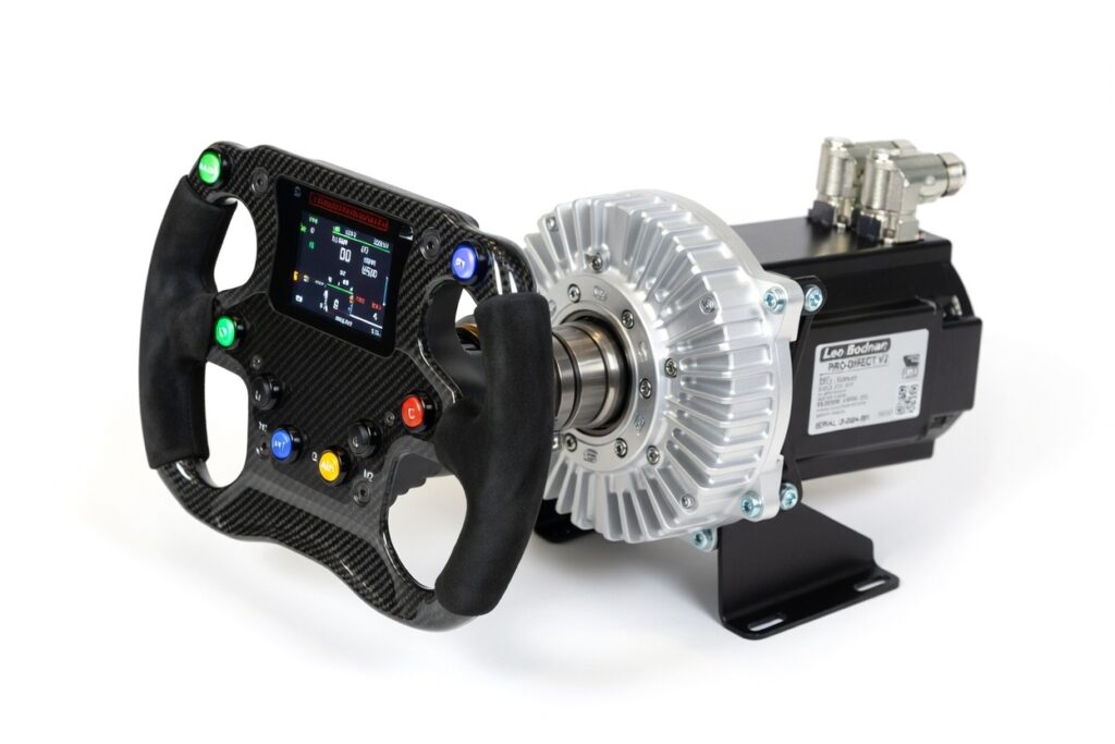 Direct drive wheel motor and steering wheel for sim racing